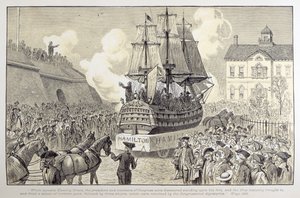 Parada i uroczystość kongresowa, c.1790 autorstwa American School