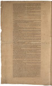 Konstytucja, pierwszy druk, wydrukowana przez Dunlap & Claypoole, 17-19 września 1787 (patrz także GLC 695933, GLC 695935 i GLC 695936) autorstwa American School