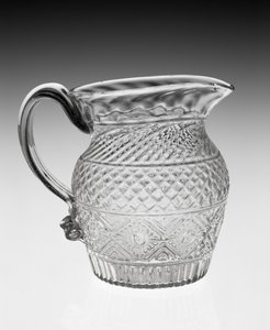 Dzbanek na śmietankę, ok. 1820-1840 (szkło ołowiowe) autorstwa American School