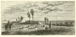 Grzbiet Sosnowej Góry, gdzie padł generał Polk, czerwiec 1864 r. autorstwa American School