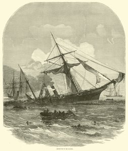 Zniszczenie Alabamy, czerwiec 1864 autorstwa American School