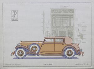 DuPont Motor Cars: Club Sedan, 1921 autorstwa American School