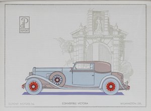 DuPont Motor Cars: kabriolet Victoria, 1921 autorstwa American School