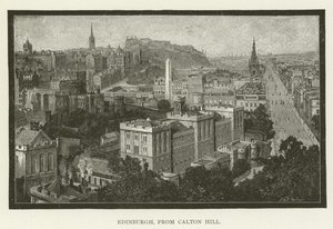 Edynburg, z Calton Hill autorstwa American School