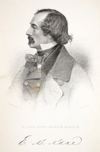 Elisha Kent Kane, ilustracja z Drugiej wyprawy Grinnell w poszukiwaniu Sir Johna Franklina..., 1856 autorstwa American School