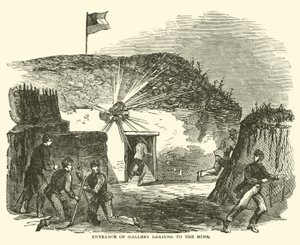 Wejście na galerię prowadzącą do kopalni, czerwiec 1863 autorstwa American School
