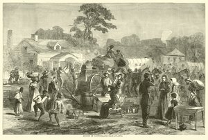 Exodus Konfederatów z Atlanty, wrzesień 1864 autorstwa American School