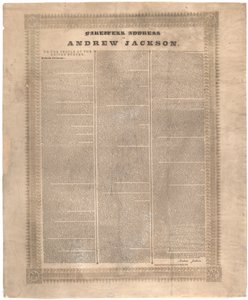 Pożegnalny adres Andrew Jacksona, 1837 autorstwa American School