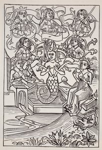 Fay Melusine, z The World Guide to Gnomes, Fairies, Elves and Other Little People autorstwa Thomasa Keightleya (1789-1872) Opublikowano 1880 autorstwa American School