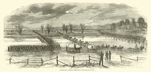 Dywizja Franklins przekraczająca Rappahannock, grudzień 1862 r. autorstwa American School