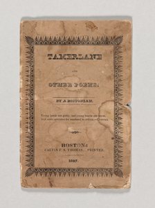 Przednia okładka „Tamerlane and Other Poems” Edgara Allana Poe, opublikowana w 1827 r. (druk) (patrz także 433401) autorstwa American School