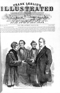 Pierwsza strona do Frank Leslies Illustrated Newspaper 14 marca 1857 r.