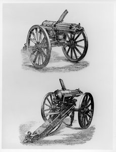 Karabin maszynowy Gatling autorstwa American School