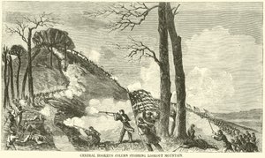 Kolumna generała Hookersa szturmująca Górę Widokową, listopad 1863 r. autorstwa American School