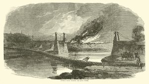 Generał Logan przekraczający Bayou Pierre, maj 1863 r. autorstwa American School
