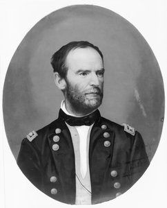 Ogólne William Sherman, c.1865 (grawerowanie) autorstwa American School