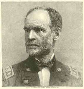 Generał William Tecumseh Sherman w stanie spoczynku 1 listopada 1883, maj 1864 autorstwa American School