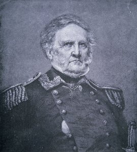 Generał Winfield Scott (1786-1866) (grawerowanie) autorstwa American School