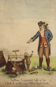 George Washington spowiada się ojcu autorstwa American School