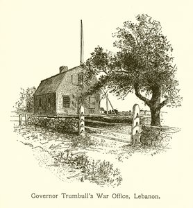 Gubernator Trumbulls War Office, Liban, Connecticut autorstwa American School