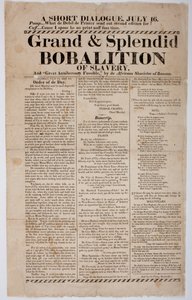Wielki i Wspaniały Bobalition Niewolnictwa, 1822 autorstwa American School