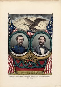 Wielki sztandar radykalnej demokracji, za 1864, wyd. przez Currier i Ives, 1864 autorstwa American School