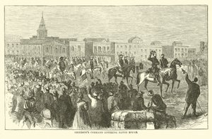 Dowództwo Griersons wchodzące do Baton Rouge, kwiecień 1863 r. autorstwa American School
