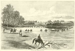 Korpus Hancocks przekraczający Rapidan, maj 1864 autorstwa American School