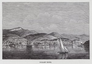 Miasto Hobart (rycina) autorstwa American School