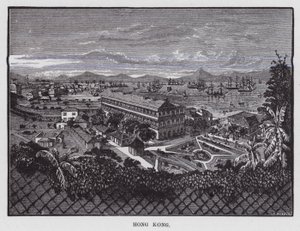 Hongkong (grawerowanie) autorstwa American School