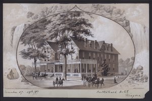 Hotel Kaltenbach, Niagara, Nowy Jork, USA, ok. 1897 r. (litografia) autorstwa American School