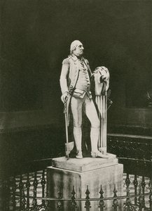 Hudsons Statua Jerzego Waszyngtona (fotograwiura) autorstwa American School