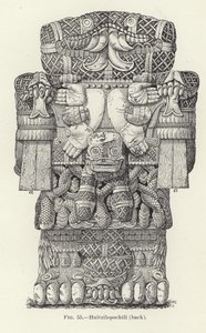 Huitzilopochtli (z tyłu) autorstwa American School