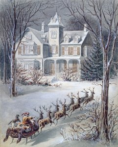 Ilustracja z Twas the Night Before Christmas autorstwa profesora Clementa Clarke