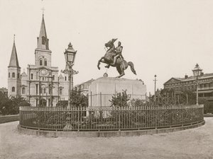 Jackson Square, Nowy Orlean (fotograwiura) autorstwa American School