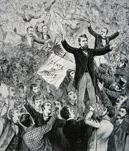 James G. Blaine (1830-93) (grawerowanie) autorstwa American School