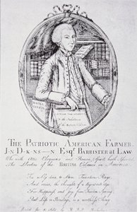John Dickinson, „Patriotyczny amerykański farmer” (litografia) autorstwa American School