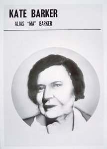 Kate Barker (c.1871-1935) alias „Ma” Barker (lito) autorstwa American School