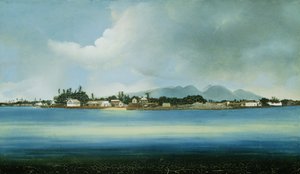Lahina, Maui, Wyspy Hawajskie (olej na płótnie) autorstwa American School