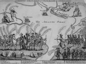 Triumf wolności, czyli upadek ucisku, 1773 autorstwa American School
