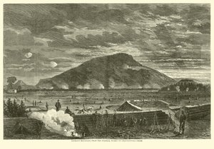 Lookout Mountain, z prac federalnych na Chattanooga Creek, listopad 1863 autorstwa American School