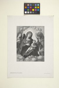 Madonna z Dzieciątkiem w chwale (atrament) autorstwa American School