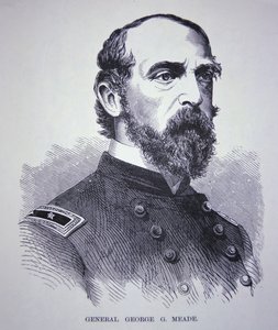 Generał dywizji George Meade (1815-72) (grafika) autorstwa American School