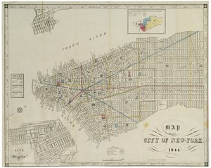 Mapa miasta Nowy Jork. autorstwa American School