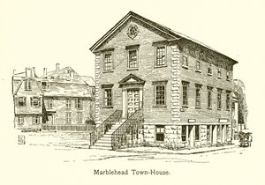 Marblehead Town-House (grawerunek) autorstwa American School
