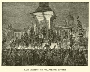 Masowe spotkanie na Trafalgar Square autorstwa American School