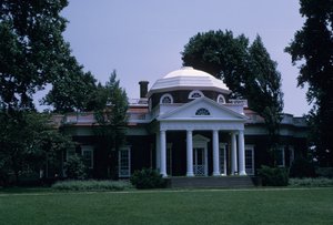 Monticello, zaprojektowany przez Thomasa Jeffersona autorstwa American School