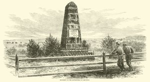 Pomnik na polu bitwy pod Groveton, sierpień 1862 r. autorstwa American School
