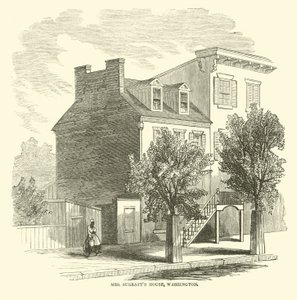 Dom pani Surratts, Waszyngton, kwiecień 1865 autorstwa American School