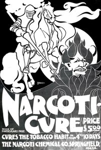 Narcotui-Cure, zaprojektowany przez Williama H. Bradleya, 1895 autorstwa American School